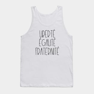 Liberté égalité fraternité Tank Top